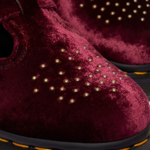 Dr Martens 8065 2 Strap Mary Jane Vegan Cherry Red Velvet